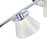 Abra Lighting Cone 3 Light Clear Cones/Opal Diffuser, Chrome