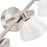 Abra Lighting Cone 5 Light Clear Cones/Opal Diffuser, Nickel