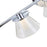 Abra Lighting Cone 5 Light Clear Cones/Opal Diffuser, Chrome