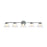 Abra Lighting Cone 5 Light Clear Cones/Opal Diffuser, Chrome