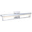 Abra Lighting Pane 2 Light (m) Framed Vanity/Frosted, Chrome