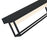 Abra Lighting Pane 3 Light (l) Framed Vanity/Frosted, Black
