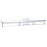 Abra Lighting Pane 3 Light (l) Framed Vanity/Frosted, Chrome