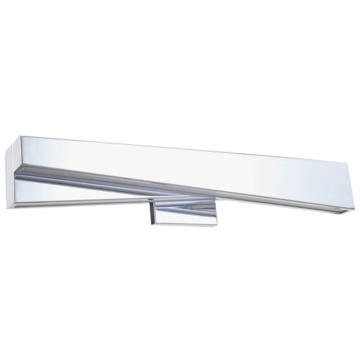 Abra Lighting HiLo 2 Light (m) Offset Linear Vanity, Chrome