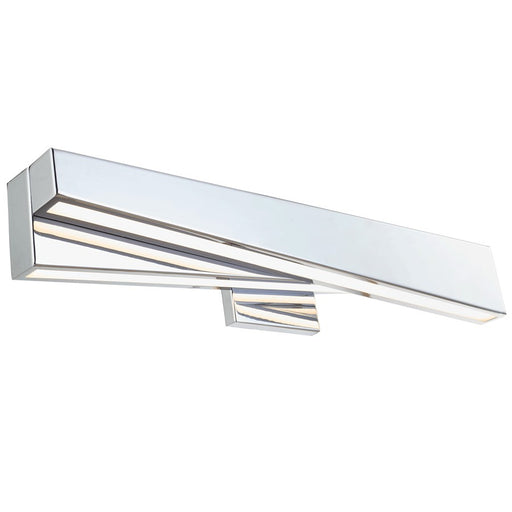Abra Lighting HiLo 2 Light (m) Offset Linear Vanity, Chrome