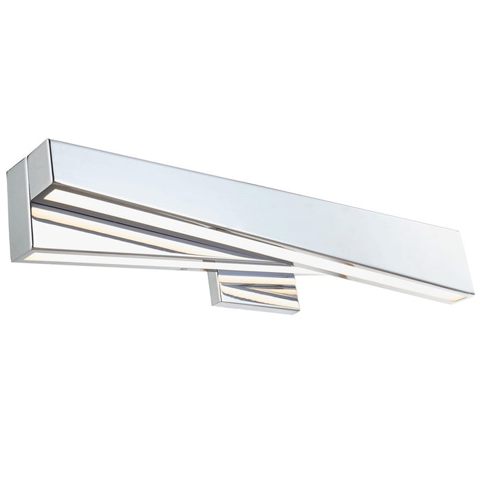 Abra Lighting HiLo 2 Light (m) Offset Linear Vanity, Chrome