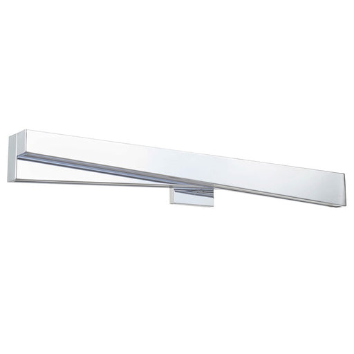 Abra Lighting HiLo 2 Light (l) Offset Linear Vanity, Chrome