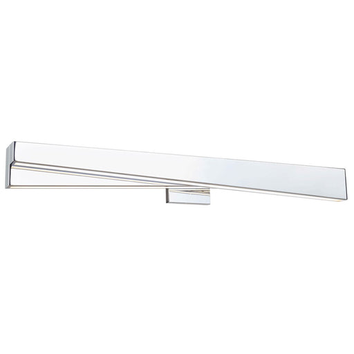 Abra Lighting HiLo 2 Light (l) Offset Linear Vanity, Chrome
