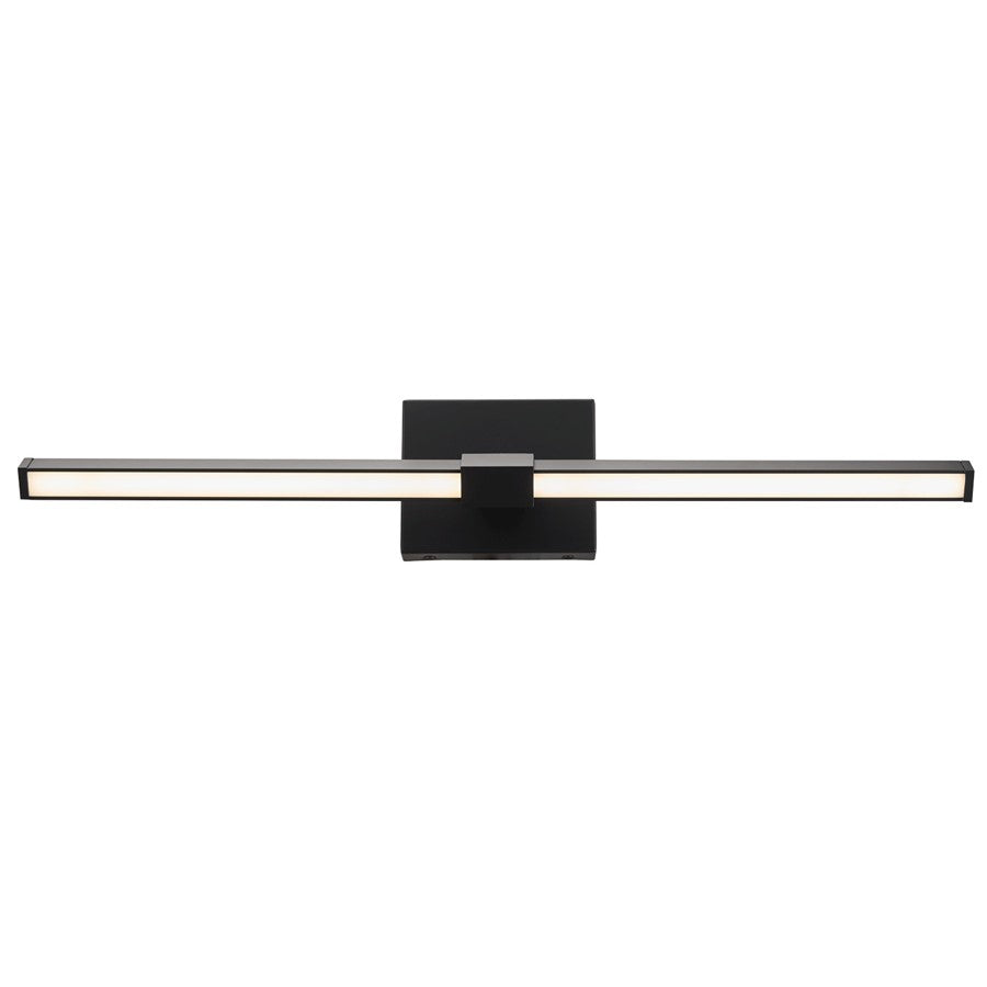 Abra Lighting Epee 1 Light 26" Pivoting Arm Vanity Bar, Black - 20140WV-BL-EPEE