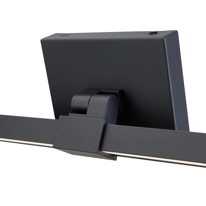 Abra Lighting Epee 1 Light 26" Pivoting Arm Vanity Bar, Black