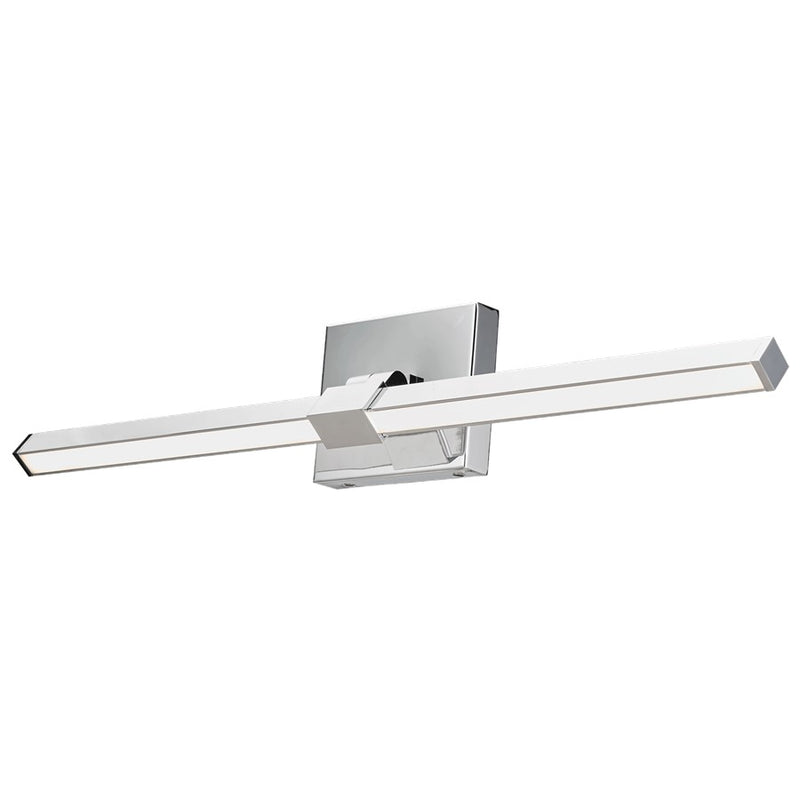 Abra Lighting Epee 1 Light 26" Pivoting Arm Vanity Bar, Chrome