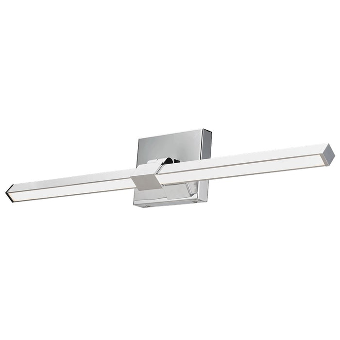 Abra Lighting Epee 1 Light 26" Pivoting Arm Vanity Bar, Chrome