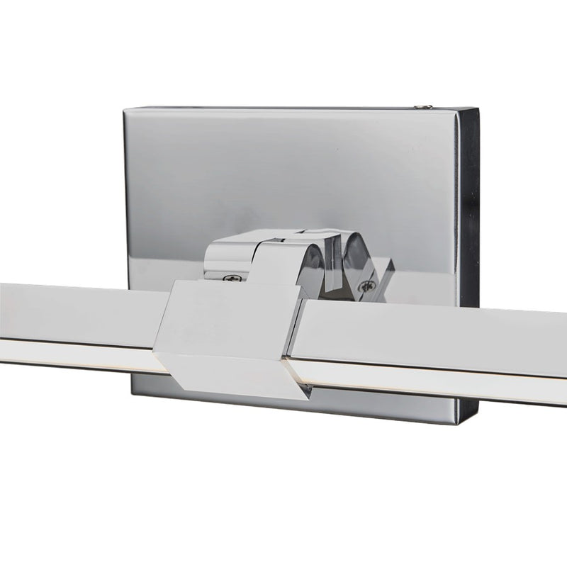 Abra Lighting Epee 1 Light 26" Pivoting Arm Vanity Bar, Chrome
