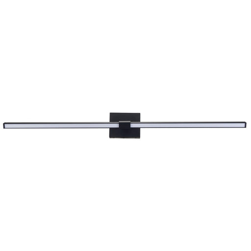 Abra Lighting Epee 1 Light 42" Pivoting Arm Vanity Bar, Black