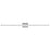 Abra Lighting Epee 1 Light 42" Pivoting Arm Vanity Bar, Chrome