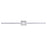 Abra Lighting Epee 1 Light 42" Pivoting Arm Vanity Bar, Chrome