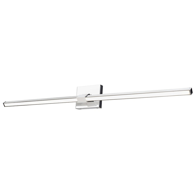 Abra Lighting Epee 1 Light 42" Pivoting Arm Vanity Bar, Chrome
