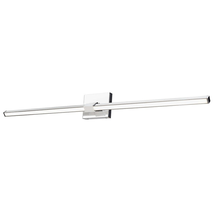 Abra Lighting Epee 1 Light 42" Pivoting Arm Vanity Bar, Chrome