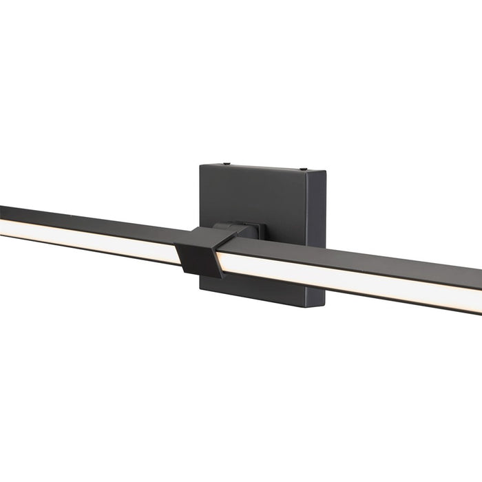Abra Lighting Epee 2 Light 58" Pivoting Arm Vanity Bar, Black