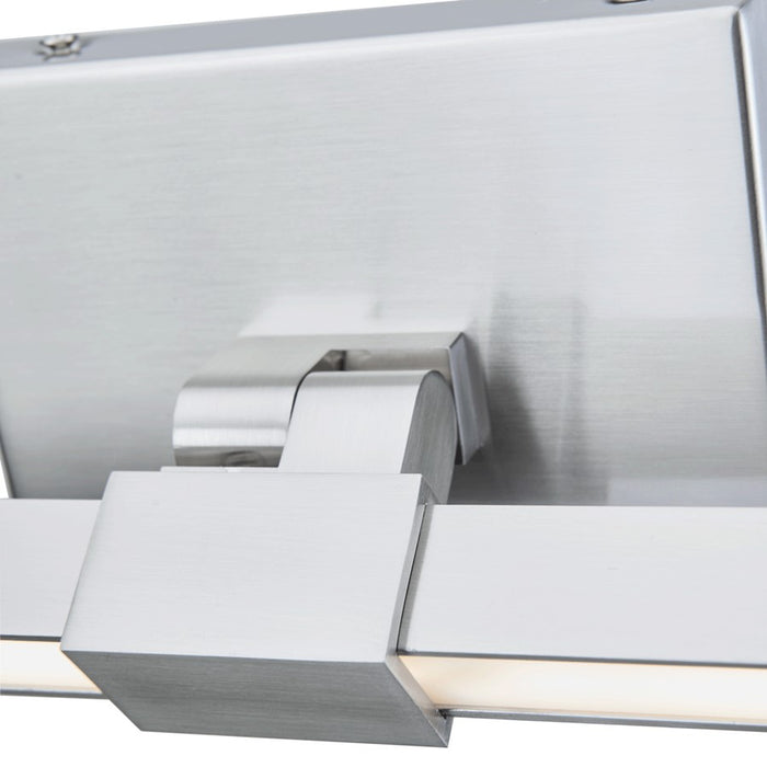 Abra Lighting Epee 2 Light 58" Pivoting Arm Vanity Bar, Nickel