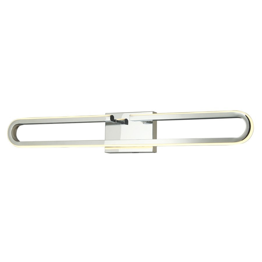 Abra Lighting Speedway 32" Split Oval LED Vanity, Chrome