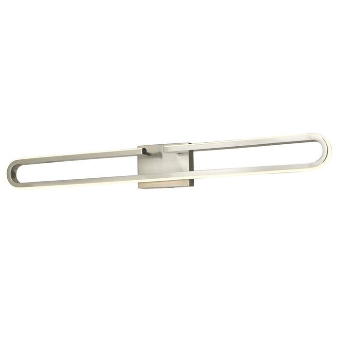 Abra Lighting Speedway 42" Split Oval LED Vanity, Nickel