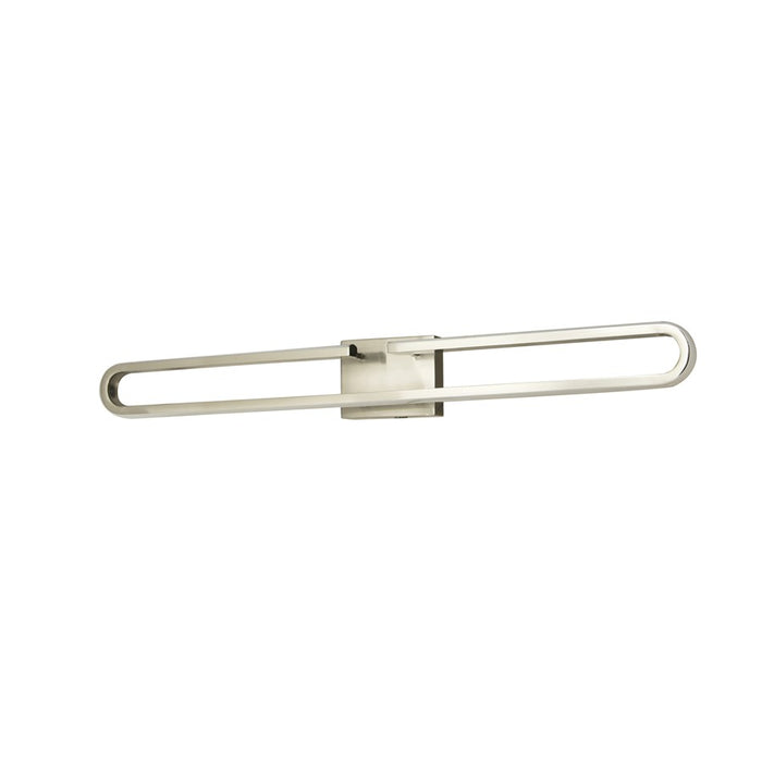 Abra Lighting Speedway 42" Split Oval LED Vanity, Nickel