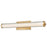 Abra Lighting Macie 1 Light 24" Fluted Clear Glass Vanity, Brass