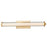 Abra Lighting Macie 1 Light 24" Fluted Clear Glass Vanity, Brass