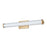 Abra Lighting Macie 1 Light 24" Fluted Clear Glass Vanity, Brass