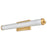 Abra Lighting Macie 1 Light 24" Fluted Clear Glass Vanity, Brass