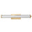 Abra Lighting Macie 1 Light 24" Fluted Clear Glass Vanity, Brass