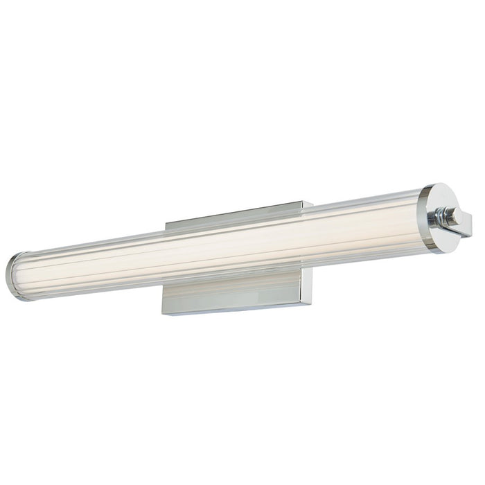 Abra Lighting Macie 1Lt 24" Fluted Clear Glass Vanity, Chrome - 20160WV-CH-MACIE