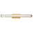 Abra Lighting Macie 1 Light 30" Fluted Clear Glass Vanity, Brass