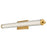 Abra Lighting Macie 1 Light 30" Fluted Clear Glass Vanity, Brass