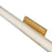 Abra Lighting Macie 1 Light 30" Fluted Clear Glass Vanity, Brass