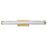 Abra Lighting Macie 1 Light 30" Fluted Clear Glass Vanity, Brass