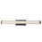 Abra Lighting Macie 1 Light 30" Fluted Clear Glass Vanity, Black