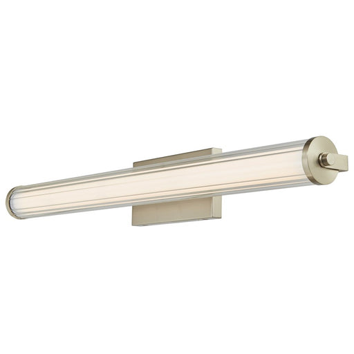 Abra Lighting Macie 1 Light 30" Fluted Clear Glass Vanity, Nickel