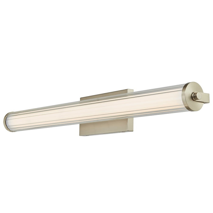 Abra Lighting Macie 1 Light 30" Fluted Clear Glass Vanity, Nickel