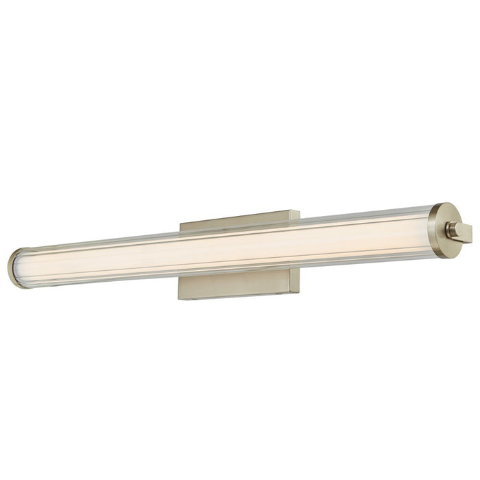 Abra Lighting Macie 1 Light 30" Fluted Clear Glass Vanity, Nickel