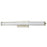 Abra Lighting Macie 1 Light 30" Fluted Clear Glass Vanity, Nickel