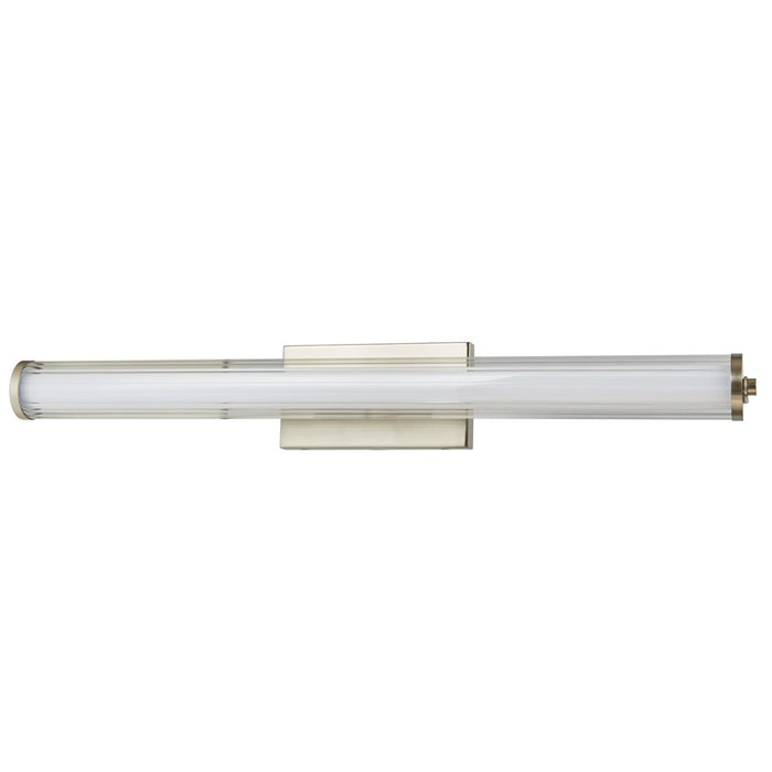 Abra Lighting Macie 1 Light 30" Fluted Clear Glass Vanity, Nickel