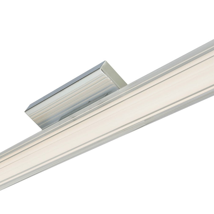 Abra Lighting Macie 1 Light 30" Fluted Clear Glass Vanity, Chrome