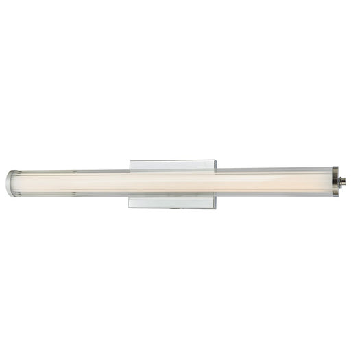 Abra Lighting Macie 1 Light 30" Fluted Clear Glass Vanity, Chrome