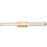 Abra Lighting Macie 1 Light 36" Fluted Clear Glass Vanity, Brass