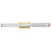Abra Lighting Macie 1 Light 36" Fluted Clear Glass Vanity, Brass