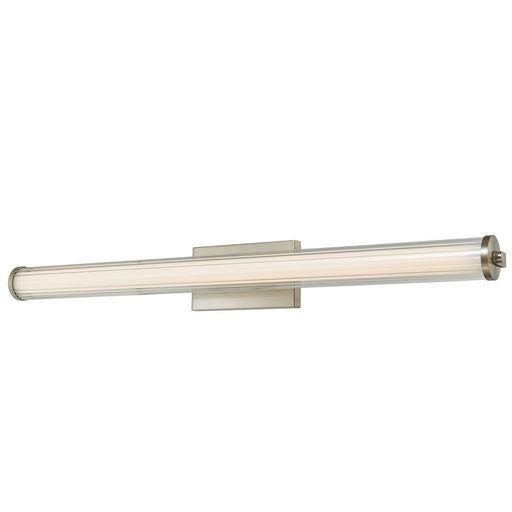 Abra Lighting Macie 1 Light 36" Fluted Clear Glass Vanity, Nickel