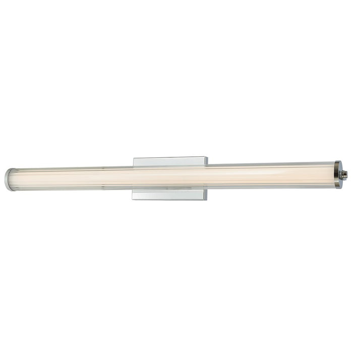 Abra Lighting Macie 1 Light 36" Fluted Clear Glass Vanity, Chrome