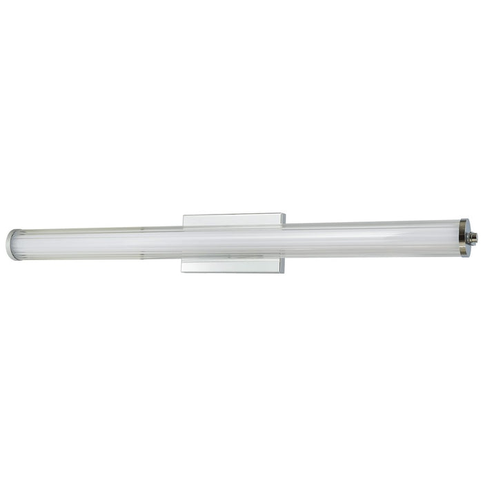 Abra Lighting Macie 1 Light 36" Fluted Clear Glass Vanity, Chrome